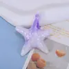 Novos Acessórios Coloridos de Resina Estrela-do-Mar Glitter Fino Estrela de Cinco Pontas DIY Presilha de Cabelo Elástico de Cabelo Decoração Acessórios de Cola de Creme