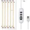 Luz LED para Crecimiento de Plantas, Luz Suplementaria, Temporizador USB, Atenuación Inteligente, Lámpara de Luz Solar, Luz de Planta de Espectro Completo, Fábrica