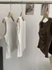 Chaleco Básico de Cuello Cuadrado con Pliegues Estilo Dulce y Picante Omalai para Mujer Primavera Nuevo Top Simple sin Mangas 6831