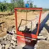 Polipasto de tornillo con puerta de hierro fundido, elevador manual de compuerta de agua de doble función con manivela