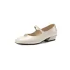 Zapatos Mary Jane Estilo Francés 2026 Nuevos Zapatos Profesionales de Tacón Bajo con Correas, Mocasines Elegantes para Sociales, Tallas 33-43