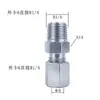 Acero al Carbono Resina Tubería Fitting Hidráulico Tipo Ferrule Paso Recto Codo de Unión en T Fitting en Ángulo Recto Núcleo de Expansión Fitting para Tubería de Aceite Lubricante de Alta Presión