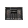 Fábrica de Foshan Stock Caja de Almacenamiento de Plástico Patrón de Mármol Bandeja para Cubiertos Bandeja de Rejillas para Cajón de Gabinete de Cocina Cuchillo ABS