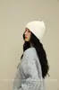 Gorro 100% Lana Merino con Puño para Mujer, Cálido Gorro Tejido de Otoño e Invierno, Lindo Gorro de Lana que Canta, Gorro de Poner, Moderno