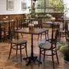 Juego de Mesa y Sillas de Madera Maciza Estilo Western Americano, Mesa y Sillas de Comedor de Cafetería Vintage, Mesa y Sillas para Restaurante de Postres y Té con Leche