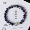 Pulseira de Contas de Obsidiana Prateada Natural Lua de Limão Moda Feminina Para o Trabalho Pulseira de Cristal Dourado Rutílico Natural Joias Atacado