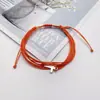 Pulsera Tejida de Cera Transfronteriza Europea y Americana Cera Impermeable para Hombres y Mujeres Cuerda de Mano de Amistad Pulsera Cruzada para Surf de Playa