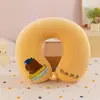 Almohada de Viaje en Forma de U para el Cuello, Almohada Portátil para Avión, Reposacabezas para el Cuello de Coche, para Dormir en Viajes Largos, Almohada Cervical en Forma de U para Trenes de Alta Velocidad