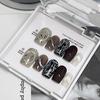 Uñas postizas hechas a mano originales Little Red Book nicho ins otoño e invierno diseño simple esmerilado pegatinas para uñas hechas a mano pegatinas para uñas