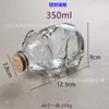 Botella de vidrio con tapón de corcho, botella de aromaterapia, botella portavelas, botella de la suerte, botella de deseos, botella casera para yogur y pudín, botella para té de flores y condimentos