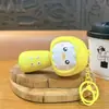 Llavero Grabadora de Voz de Animales de Dibujos Animados Transfronteriza Mini Micrófono Juguete Musical Colgante para Mochila de Estudiante