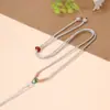 Cuerda Ruyi Ágata Blanco Cordón para Collar Colgante de Jade Cordón para Collar Cuerda Tejida a Mano Colgante Cuerda Universal de Nailon para Colgar