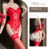 Ropa interior sexy de piano nocturno para pecho pequeño muestra gran pasión mono de cama le yin encaje archivo abierto para evitar la vergüenza ropa 7452