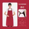 Delantales con logo personalizado para publicidad transfronteriza, adecuados para catering, cocinas y uso doméstico; duradero y resistente a las manchas; diseñado para cafeterías y lugares de trabajo; ropa de trabajo para mujer