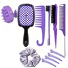 Peine de masaje capilar al por mayor peine para peinar el cabello clip de posicionamiento para el cabello anillo para el cabello peine de dientes grandes traje