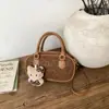 Bolsa de Mão Retro Bolsa Almofada 2025 Inverno Nova Bolsa Feminina de Alto Valor Bolsa de Ombro Transversal Bolsa Boston Estampa de Leopardo para Mulheres