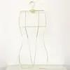 Cabide Humanoide 3D Suporte de Corpo Inteiro Integrado Arte em Ferro para Natação Manequim Suporte para Roupa Íntima Manequim Torso Feminino
