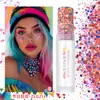 Bastón de Brillo Corporal para Festival de Carnaval Transfronterizo, Bastón de Brillo para Rostro, Sombra de Ojos con Brillo de Sirena, Maquillaje con Brillo Holográfico
