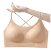 Sutiã Push-Up Cruzado nas Costas para Meninas Confortável e Respirável Lindo Costas Mostrando Top Tubo Pequeno Roupa Íntima Sem Costura Shantou