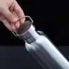 Taza para Deportes al Aire Libre Acero Inoxidable Boca Ancha Americana Botella de Agua Capa Única Botella de Agua Fría Botella de Agua para Escalada