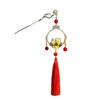 Horquilla de Loto Luminoso Metal Corte Antiguo Borla Linterna Horquilla Cheongsam Hanfu Moño