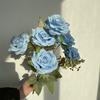 Simulação 7 rosas de diamante flor de seda simulada auditório de casamento Decoração de Casa Engenharia fabricantes atacado à vista