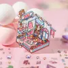 Colección de Pegatinas 3D de Escenas de Casas Miniatura para Diarios Infantiles DIY, Soporta Dropshipping