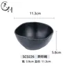 Tigela de Melamina Sanchuang Tigela Japonesa Pequena Individual Requintada Tigela de Arroz de 3 polegadas Tigela de Sopa Tamanho Pequeno Criativo Restaurante Comercial Preto