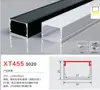 Luminária Linear LED de Sobrepor com Teto Pré-Embutido de Liga de Alumínio Cinza, Luminária Linear de Borda Cob, Perfil Embutido para Canal de Luz