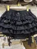 Subcultura Estilo Gótico Cruz Preto Saia Bolo Feminina Verão Sexy Saia Fofa Cintura Alta Saia Justa