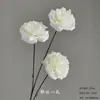 Flores Artificiais Brancas para Decoração de Casamento, Flores de Seda, Ornamentos de Flores Artificiais, Arte Floral Seca, Materiais de Rosa, Arranjo de Flores para Corredor, Arranjo de Parede e Chão