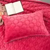 Um par de fronhas acolchoadas e espessas, uma para cama de solteiro, uma de tamanho padrão