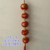 Guirnalda de linternas rojas con flocado, colgante decorativo para el Festival de Primavera de Año Nuevo, farol pequeño colgante, diseño de escena interior, farol colgante