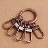 Colgante de Llavero Único de Bronce Vintage para Hombres, Llavero de Metal Personalizado, Anillo de Llavero Cultural y Creativo