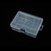 Caja de Almacenamiento Transparente Compartimentada, Caja Pequeña de Plástico Vacía para Cuentas y Joyería, Organizador de Escritorio con Tapa, Caja Engrosada