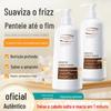 Condicionador de Queratina Rainha Três Folhas Suavizante para Melhorar Cabelos Secos e Irritados, Pós-Permanente e Hidratante Suave
