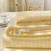 Sábanas de Cama de Terciopelo de Leche de Invierno Pieza Única de Doble Cara Franela Coral Espesada Cálida Invierno Cama Sábanas de Cama Individual Juego de Tres Piezas