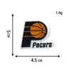 Logotipo de Equipo de Baloncesto Bordado Pegatinas de Tela para Ropa, Zapatos y Sombreros Insignia Bordada Parche Pegatinas Logotipo de Equipo Insignia Logotipo Pegatinas Bordadas