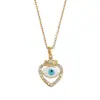Collar de Acero de Titanio Más Vendido en Comercio Exterior de Amazon, Zirconita Microincrustada Femenina, Colección de Joyería de Cadena para Clavícula Personalizada de Gama Alta