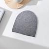 Gorro de Punto de Lana Merino Fina para Otoño e Invierno Sin Costuras Color Sólido Unisex Moda Gorro M*X Gorro Slouchy