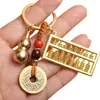 Colgante de llavero abalorio étnico de aleación estilo chino, accesorio de metal, pequeño adorno decorativo con un toque de alta gama
