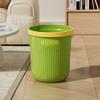 Cubo de Basura Doméstico Grande Dopamina Alto Valor Estético Sala de Estar Dormitorio Cocina Baño Barril de Gran Capacidad con Anillo de Presión
