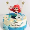 Adornos Decorativos para Pastel de Cumpleaños de Dibujos Animados de Sirena, Campana, Muñeca de Blancanieves, Figura de Cuento de Hadas, Arreglo para Hornear para Mujeres
