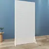 Herramienta de Ferretería de Hierro Forjado Tablero de Pegar Estante de Exhibición Redondo de Pie Móvil Estante de Tablero para Colgar Almacenamiento de Empujar y Tirar para Accesorios de Teléfono