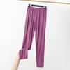 Leggings Finos de Modal de Talla Grande para Primavera y Verano Estilo Coreano para Exterior Adelgazantes Sin Costuras Elásticos hasta el Tobillo para Mujer