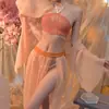 Lingerie Sexy, Pijama Feminino Sexy, Charme Apaixonado, Hanfu de Estilo Antigo, Faixa de Barriga Tentadora da Moda Nacional, Conjunto Sem Tirar, Novo 2827