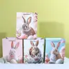 Bolsa de Papelão Branca de Páscoa Pronta para Venda Saco de Compras de Papel Coelho Saco para Presente Padrão de Ovo