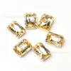 Nuevo de fábrica rectangular octagonal de alta gama cristal de strass de vidrio punta de cristal diy ropa cosido a mano uña de diamante pegatina decoración de diamante