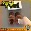 Zapatos Birkenstock de Estilo Coreano con Suela Suave y Forro de Felpa para Mujer 2026 Otoño/Invierno Calzado para Exteriores Cálidos Antideslizantes de Ponerse Fácil Pantuflas de Algodón Cerradas de Punta de Felpa