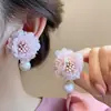 Pendientes de Perla con Borla de Circonita Aguja de Plata Multiusos, Pendientes de Moda y Versátiles con un Toque de Lujo Ligero y de Alta Gama para Mujer